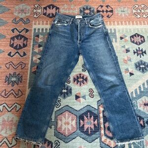 Agolde Riley High Rise Straight Crop